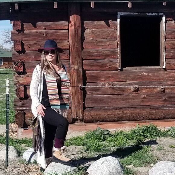 Vintage Aztec, Western,Wool Scarf  - Picture 9 of 10